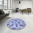 thumbnail image 4 of Ahgly Tapis Rectangulaire Lavable en Machine Intérieur Transitionnel Bleu Ardoise, 4 Pieds x 6 Pieds, 4 of 7