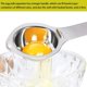 thumbnail image 4 of Separador de huevos Filtro de clara de yema de huevo Divisor de huevos de grado alimenticio Tamiz de huevos de acero inoxidable Gadget de cocina Herramienta para hornear/panadero Extractor de huevos ER, 4 of 5