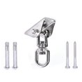 thumbnail image 1 of Gancho de techo resistente de acero inoxidable SUS304, ganchos para colgar, 4 tornillos de fijación para juegos de madera de hormigón,, 1 of 3