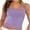 Purple, variant on BiZtdJrK Womens Camisole Tank Tops Adjustable Spaghetti Strap Crop Tank Shirts Comfy Lightweight Sleevelss Yoga Top Khaki M