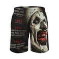 thumbnail image 3 of Terrifier Men's Swim Trunks Board Shorts Drawstring Elastic Waist Quick Dry Swimsuits Beach Shorts with Pockets S, 3 of 8