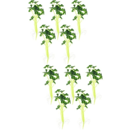 Set of 2 Artificial Plants with Small Simulated Leaves for Decorative Home and Office Use