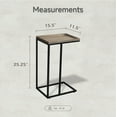 thumbnail image 5 of COZAYH Farmhouse C Table End Table, Distressed Beaded Edge Tray Top Side Table, 5 of 6