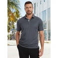 thumbnail image 6 of QPNGRP Mens Polo Shirts Short Sleeve Casual Regular Stylish Dry Fit Performance Designed Collared Golf Polo Shirts for Men, 6 of 8