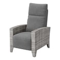 thumbnail image 1 of Silla Reclinable para Exterior – Respaldo y Reposapiés Ajustables – Mimbre – Mesa Lateral Abatible – 150° – Terraza y Piscina, 1 of 13