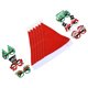 thumbnail image 3 of 1Este de Navidad Cosplay Traje Festival Sombrero Sombrero Props Lentes Marcos Props, 3 of 6