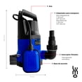 thumbnail image 2 of Bomba sumergible LUMO 1 HP agua limpia Muy Potente azul, 2 of 10