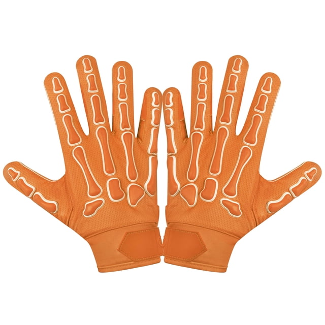 Guantes de Fútbol Americano Glorious Traders Juvenil Naranja M