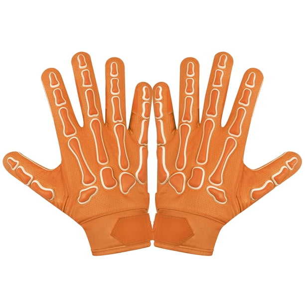 Guantes de Fútbol Americano Glorious Traders Juvenil Naranja M