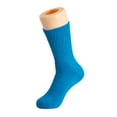 thumbnail image 3 of Cotton Crew Socks for Women Turquoise 6 PAIRS Size 9-11, 3 of 8