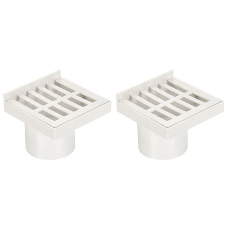 

Uxcell 45mm ID PVC Insert Floor Side Outlet Drain Grid Cover Strainer White 2 Pack