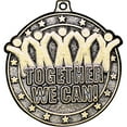 thumbnail image 2 of Teamwork Medals, 2" Gold Diecast Teamwork Medal Award 20 Pack, 2 of 2