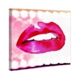 thumbnail image 4 of Wynwood Studio Fashion and Glam Contemporary Canvas Art - Pink Fancy Lips, Wall Art for Living Room, Bedroom, and Bathroom, 20 in x 20, Pink and White Home Decor, 4 of 5
