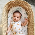 thumbnail image 4 of Plushii Bassinet Sheets for Baby Boys Girls 3 Pack, 33" x 18" Soft Bassinet Fitted Sheet, Bedside Sleeper Bassinet Sheets Fit for Oval Rectangle and Hourglass Bassinet Mattress (Bunny), 4 of 5