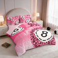 thumbnail image 2 of Erosebridal Billiard Twin Bedding Cream Bedding Comforter Set, Cream Leopard Bow 7-Piece, 2 of 6