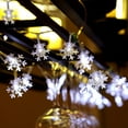 thumbnail image 4 of GRNSHTS Snowflake Christmas Lights, 10FT 20LED String Lights,Waterproof Fairy Lights for Room Decorations, Outdoor Indoor Patio Decor,White, 4 of 11