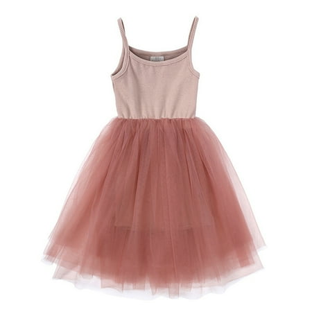 

Baby Girls Toddler Tutu Dress Sleeveless Princess Dresses Toddler Party Tulle Sundress