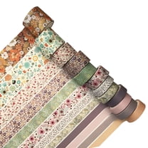 CCOCC 12 Packs Oriental Aesthetic Washi Tape,Vintage Style,Shiny Gold Foil,Ideal for Planners,Art Projects