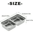 thumbnail image 2 of ACDANC Stainless Steel Double Compartment Snack Containers with Lids,450ml Leak-Proof Reusable Food Containers,Dishwasher-Safe for Camping,Travel,Meal Prep & Dips, 2 of 7