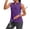 Purple, variant on LEKODE Women's Sleeveless Golf Polo Shirts V-Neck Collared Tennis Tank Tops UPF 50 Quick Dry Lightweight Athletic Shirt Dark Gray S