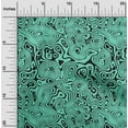 thumbnail image 2 of oneOone Rayon Sea Green Fabric Moire Sewing Material Print Fabric By The Yard 56 Inch Wide, 2 of 4