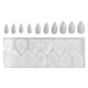 thumbnail image 1 of 10 Uds. De uñas postizas de cobertura completa, puntas de uñas postizas artificiales brillantes, calcomanía de manicura para mujeres y niñasN5344-03, 1 of 8