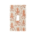 thumbnail image 2 of Switch Panel Switch Decoration 2.76x4.53x0.28 Inches Duplex Outlets Switch Plate Wall Plates Living Room Kitchen Bedroom Study Switches Cartoon Orange Octopus, 2 of 8