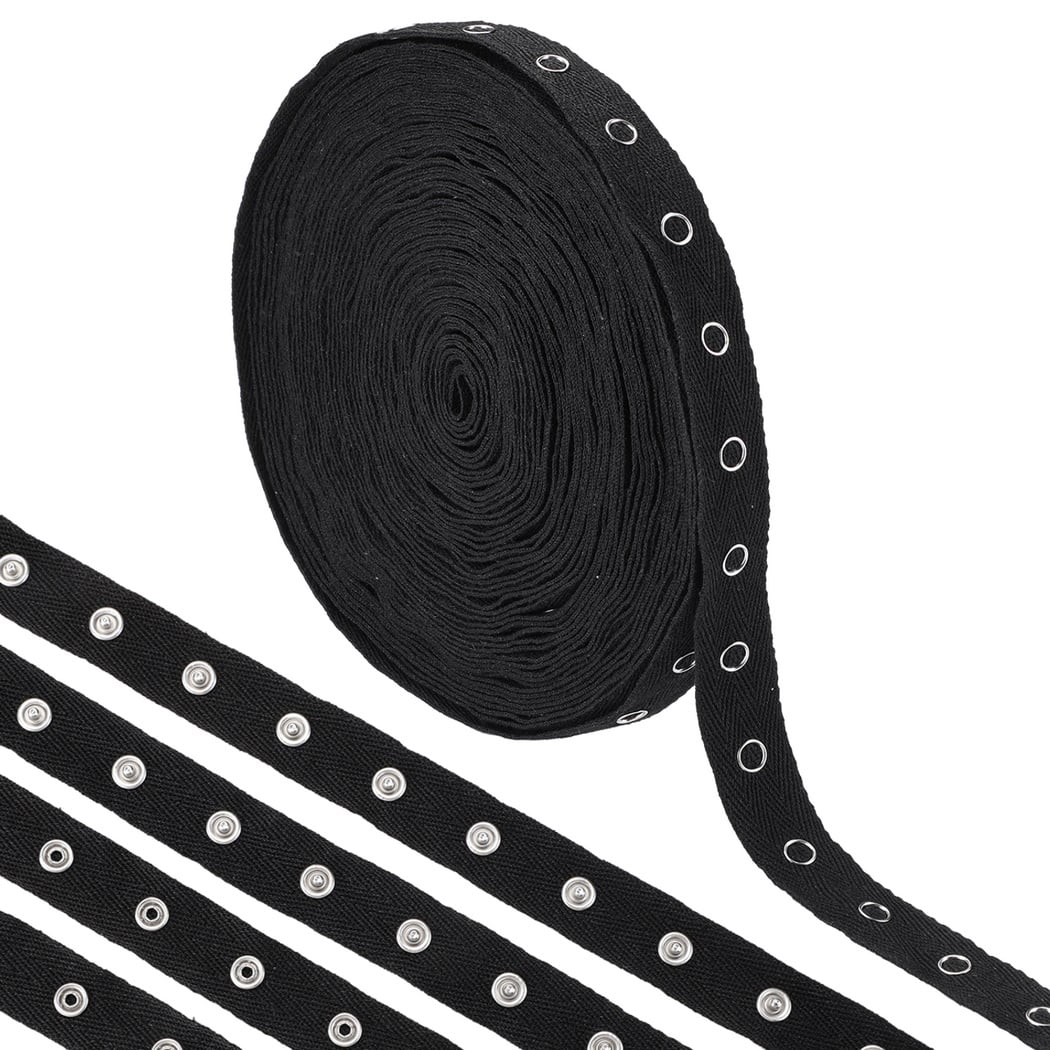 2.75 Yards Sewing Snap Button Tape Trim (Black) Metal Snaps on eBid United  States