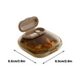 thumbnail image 3 of PPgejGEK Portable 4-Compartment Pill Organizer - Small Sealed Proof Box for Three Meals a Day - 7x7.1x3.2cm/2.76x2.80x1.26in, 3 of 7