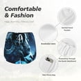 thumbnail image 4 of Balery Celestial Ram Night Sky Pantalones cortos deportivos para mujer con forro y dos bolsillos, elásticos, para entrenamiento, gimnasio, yoga-X-Large, 4 of 7