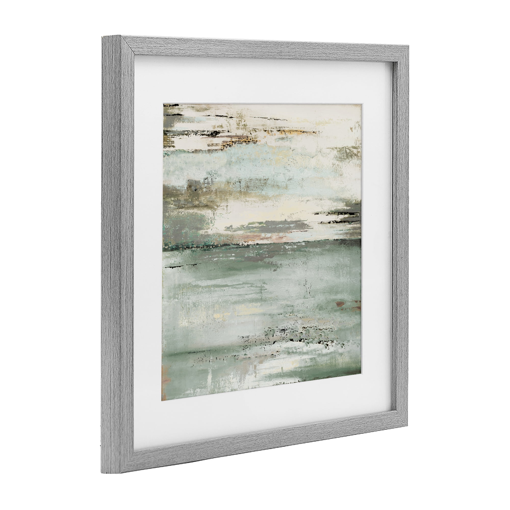 Stupell Industries The Seafoam Ones Abstract Gray Framed Print Under Glass, design by Patricia Pinto