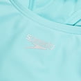 thumbnail image 3 of Speedo Girl's UV Protection Printed Colour Block Thick Strap Two Piece Tankini Set Swimsuit - Arctic Glass, Size 14, 3 of 4