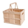 thumbnail image 2 of S SERENABLE Caisse de Rangement Panier Pliable Caisse à Lait pour Camping Sortie de Printemps Ménage Café, 2 of 9