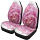 thumbnail image 2 of Juego de 2 fundas para asientos de coche ABPHQTO Bonita flor de peonía rosa Universal Protector de asientos delanteros, 2 of 4