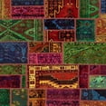 thumbnail image 1 of Ahgly Company Machine Washable Indoor Square Abstract Burgundy Red Area Rugs, 5' Square, 1 of 7
