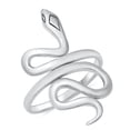 thumbnail image 1 of All in Stock Sterling Silver Long Tail Snake Ring Size 10, 1 of 3