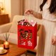 thumbnail image 4 of Bolsa de regalo con diseño de flores para novia, transparente, con ventana., 4 of 6