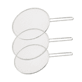thumbnail image 2 of 3PCS Stainless Steel Splatter Screen Mesh Pot Lid Cover Silver Oil Frying Pan Lid Cooking Tools 25/29/33Cm, 2 of 7