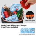 thumbnail image 4 of 72 Can Rolling Cooler Bag With Wheels & Handle  Collapsible Insulated Ice Chest For Beach Camping Tailgating - Portable Travel Soft On Collapses Easy Storage, 4 of 9