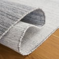 thumbnail image 5 of SAFAVIEH Kilim Cayley Striped Polyester Area Rug, Dark Grey/Ivory, 6' x 6' Square, 5 of 8