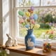 thumbnail image 5 of Ramas Artificiales de Pascua Decoradas con Huevos y Flores de Primavera. Ideales para Arreglos Florales y Guirnaldas Centrales., 5 of 6