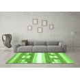 thumbnail image 3 of Ahgly Company Indoor Round Solid Green Modern Area Rugs, 5' Round, 3 of 4