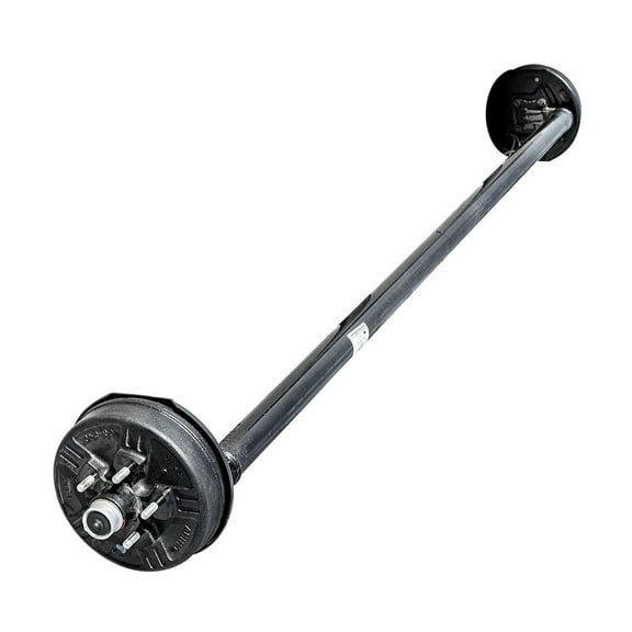 3.5k TK Trailer Axle - 3500 lb Electric Brake 5 Lug - (4" Drop), 95/00 (Loose Spring Seats) / 5x4.5 Bolt Pattern