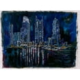 thumbnail image 2 of Wiley, Marta 18x14 Black Ornate Wood Framed with Double Matting Museum Art Print Titled - Blue Dubai, 2 of 4