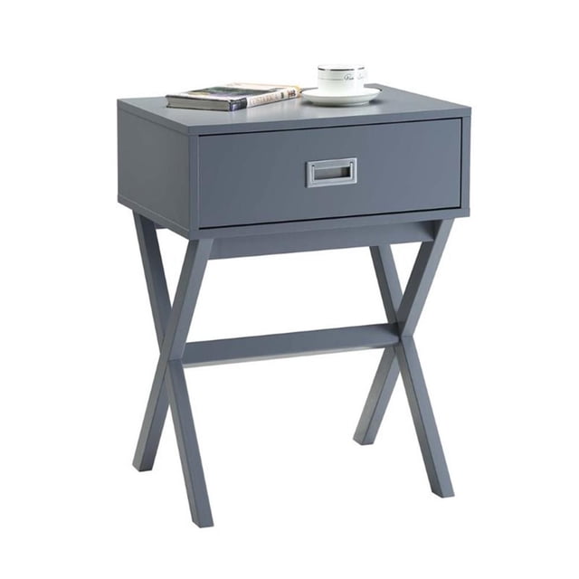 Convenience Concepts Designs2Go Table d'Appoint Landon, Fini Bois Gris