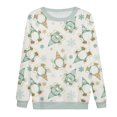 thumbnail image 3 of Femmes de Noël Sweatshirt Veste Mi-Longue Imprimé Mode Pull Col Rond Chaud Pull à Manches Longues Fermeture Cardigan Vacances Xmas Outwear, 3 of 4