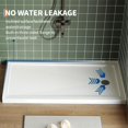 thumbnail image 3 of Bingirl 60x32 Inch Right Drain Shower Pan - Single Threshold Base Non-Slip Textured Surface Lightweight ABS Shower Base Easy Install With Drain Kit, 3 of 8
