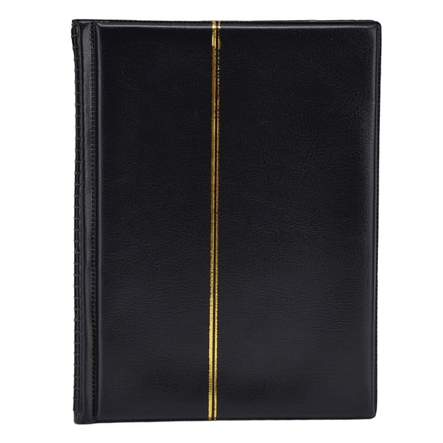 Libro de colección de monedas, 250 monedas conmemorativas de bolsillo, álbum de almacenamiento para el hogar, color negro