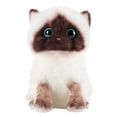 thumbnail image 1 of Plush Siamese Cat dolls Stuffed Animals Toys Simulation Siamese Cat Cute Sequins Gift, 1 of 5
