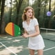 thumbnail image 3 of El Juego de Paletas de Pickleball Incluye 4 Pelotas y una Bolsa de Raquetas de Fibra de Vidrio para Jugar en Interiores y Exteriores., 3 of 5